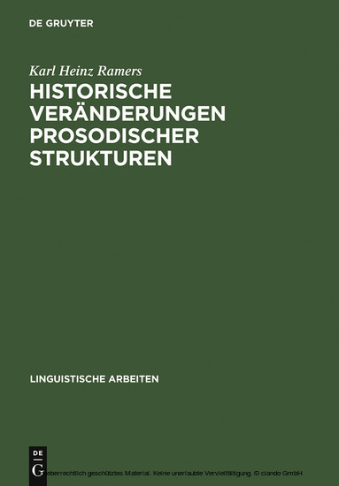Historische Veränderungen prosodischer Strukturen main product photo