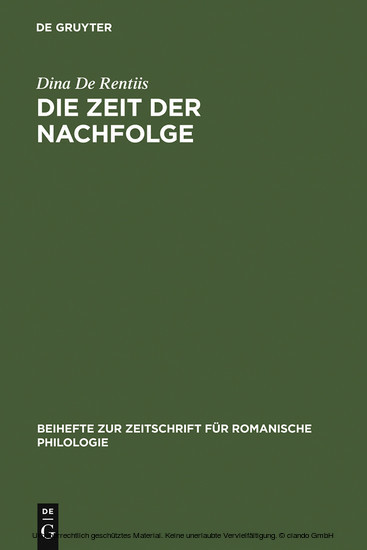 Die Zeit der Nachfolge main product photo