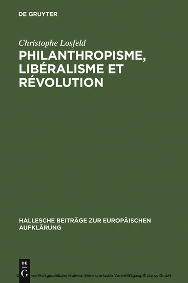 Philanthropisme, Libéralisme et Révolution main product photo