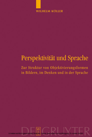 Perspektivität und Sprache main product photo