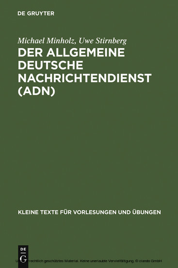 Der Allgemeine Deutsche Nachrichtendienst (ADN) main product photo