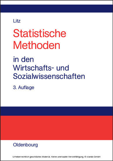 Statistische Methoden in den Wirtschafts- und Sozialwissenschaften main product photo