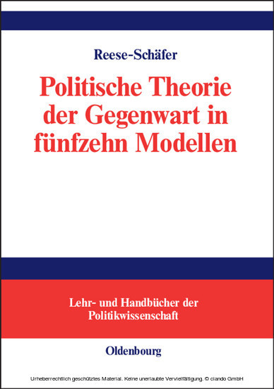 Politische Theorie der Gegenwart in fünfzehn Modellen main product photo