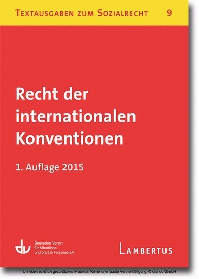 Recht der internationalen Konventionen main product photo