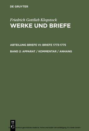 Apparat / Kommentar / Anhang