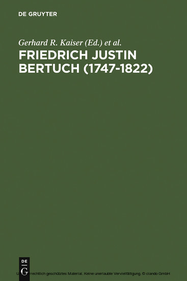 Friedrich Justin Bertuch (1747-1822) main product photo