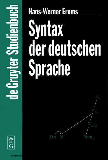 Syntax der deutschen Sprache main product photo