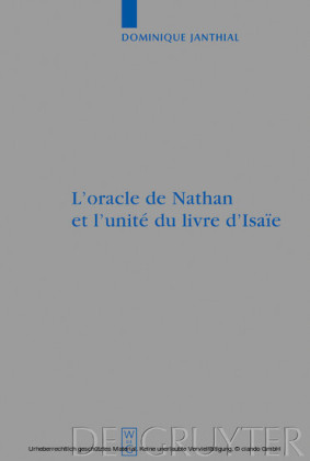L'oracle de Nathan et l'unité du livre d'Isaïe
