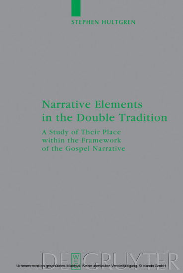 Narrative Elements in the Double Tradition main product photo