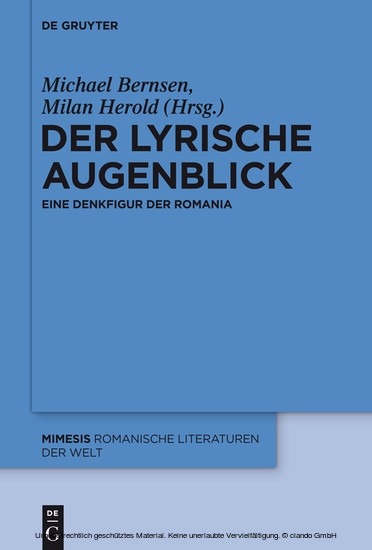 Der lyrische Augenblick main product photo