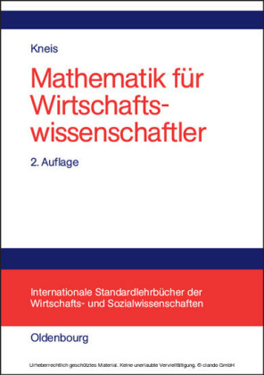 Mathematik für Wirtschaftswissenschaftler