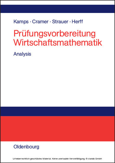 Prüfungsvorbereitung Wirtschaftsmathematik main product photo
