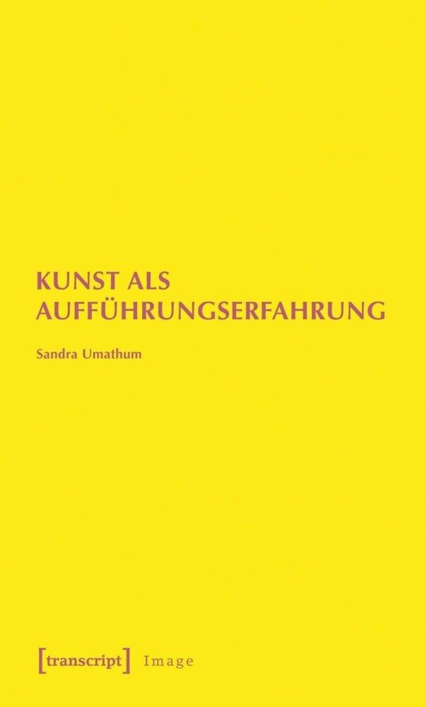 Kunst als Aufführungserfahrung main product photo