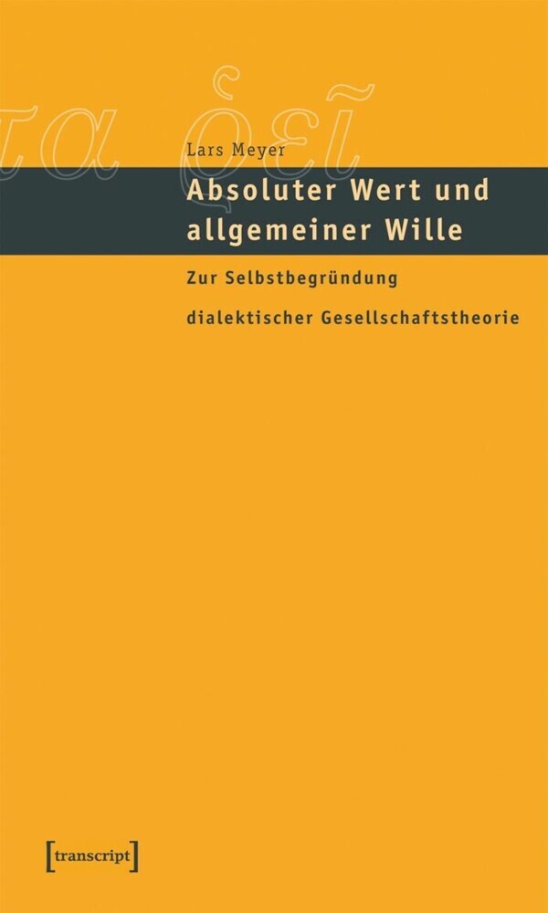 Absoluter Wert und allgemeiner Wille main product photo