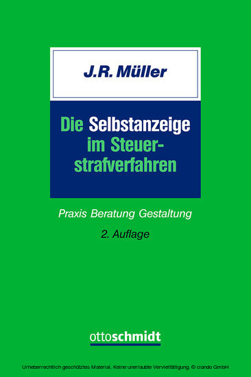 Die Selbstanzeige im Steuerstrafverfahren main product photo