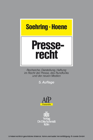 Presserecht main product photo