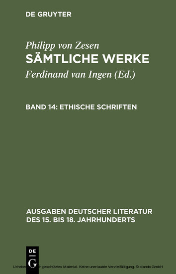 Ethische Schriften main product photo