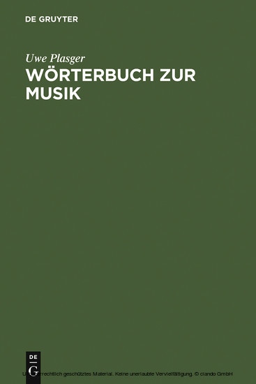 Wörterbuch zur Musik / Dictionnaire de la terminologie musicale main product photo
