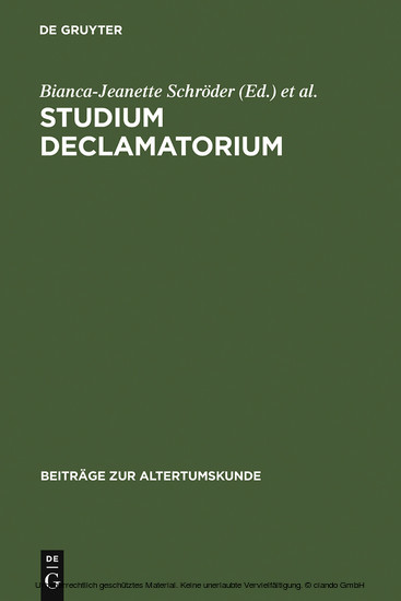 Studium declamatorium main product photo