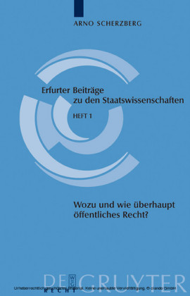 Wozu und wie überhaupt noch öffentliches Recht?