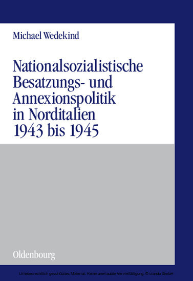 Nationalsozialistische Besatzungs- und Annexionspolitik in Norditalien 1943 bis 1945 main product photo