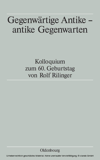 Gegenwärtige Antike - antike Gegenwarten main product photo