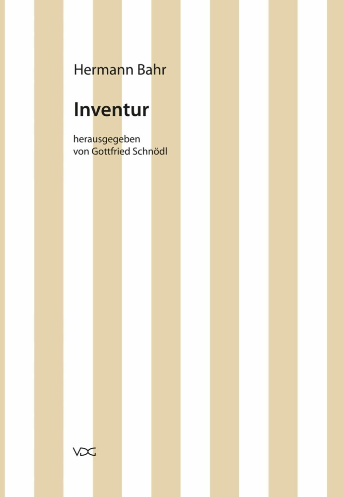 Hermann Bahr / Inventur main product photo