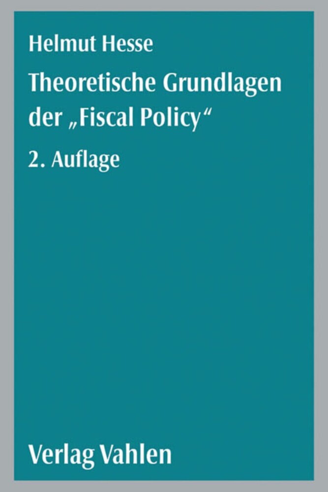 Theoretische Grundlagen der 'Fiscal Policy' main product photo