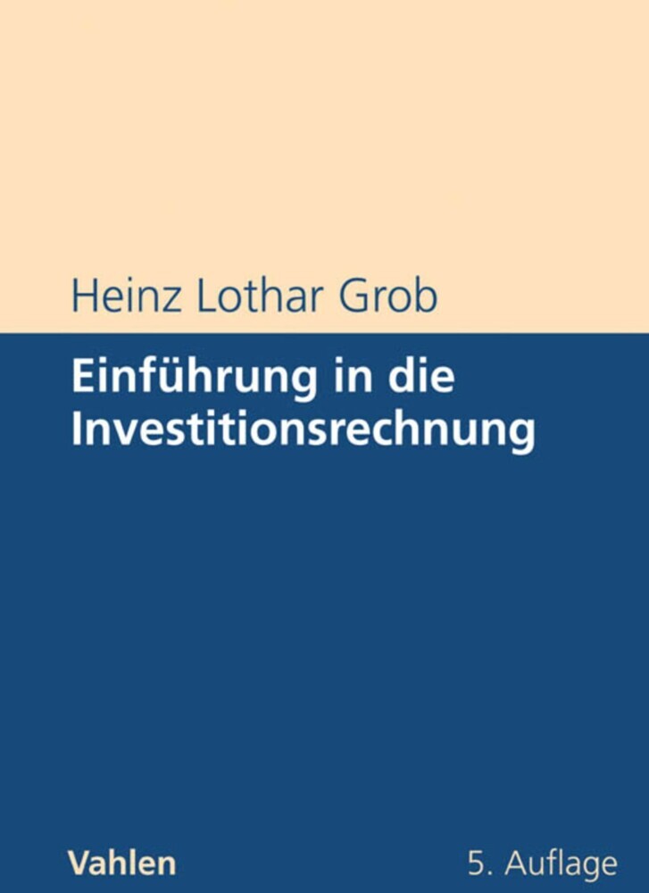Einführung in die Investitionsrechnung main product photo