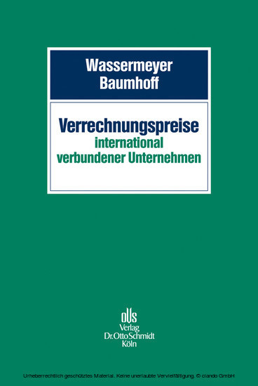 Verrechnungspreise international verbundener Unternehmen main product photo