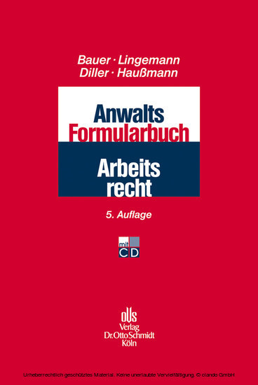 Anwalts-Formularbuch Arbeitsrecht main product photo