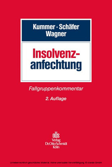 Insolvenzanfechtung main product photo