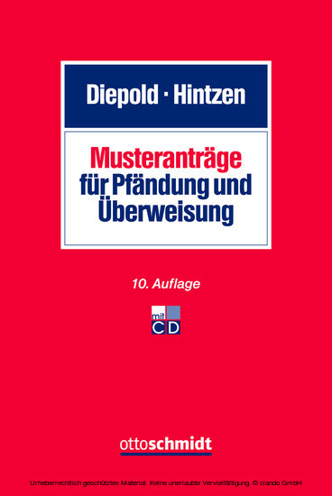 Musteranträge für Pfändung und Überweisung main product photo