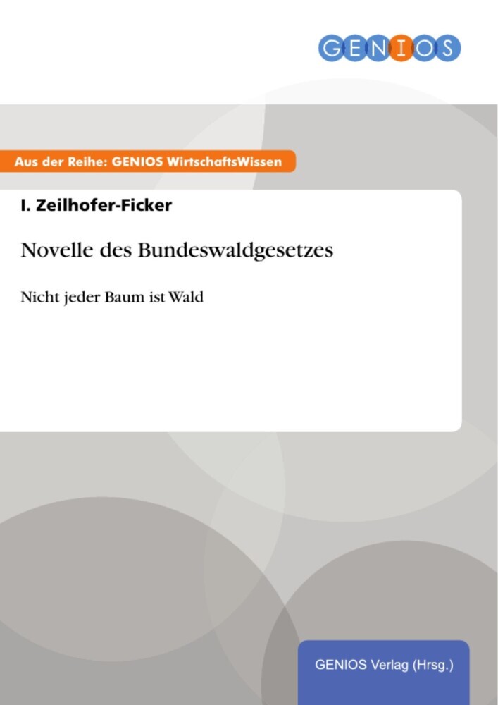Novelle des Bundeswaldgesetzes main product photo