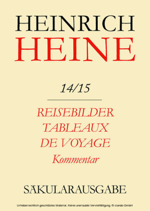 Reisebilder. Tableaux de voyage. Kommentar