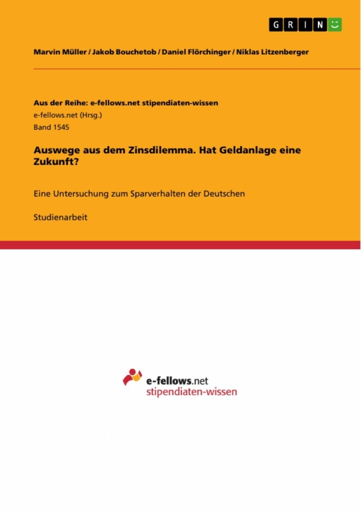 Auswege aus dem Zinsdilemma. Hat Geldanlage eine Zukunft? main product photo