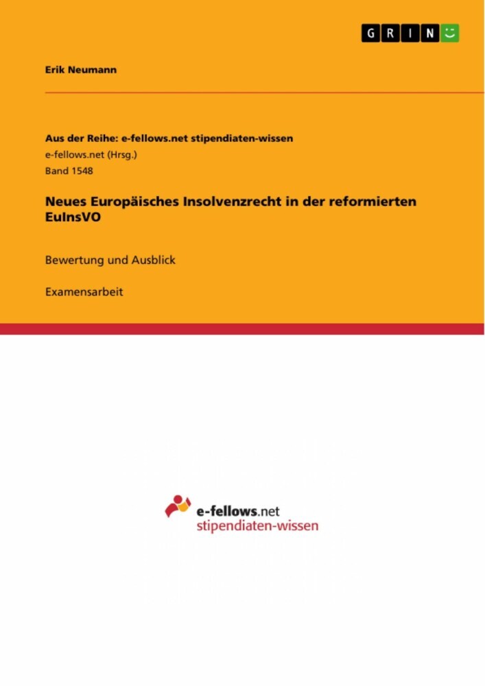 Neues Europäisches Insolvenzrecht in der reformierten EuInsVO main product photo