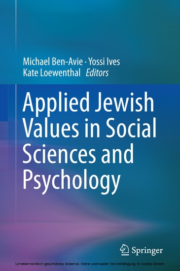 Applied Jewish Values in Social Sciences and Psychology main product photo