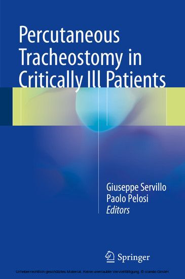Percutaneous Tracheostomy in Critically Ill Patients main product photo