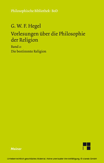 Vorlesungen über die Philosophie der Religion. Teil 2 main product photo