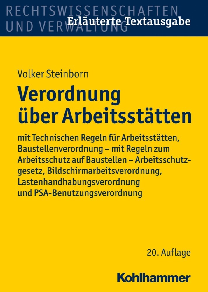Verordnung über Arbeitsstätten main product photo