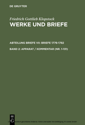 Apparat / Kommentar (Nr. 1-131)