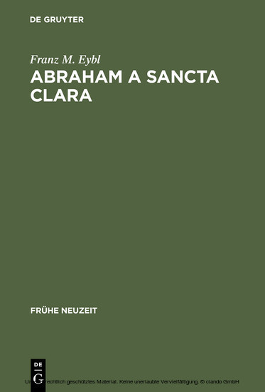 Abraham a Sancta Clara main product photo