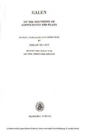 Second Part: Books VI-IX