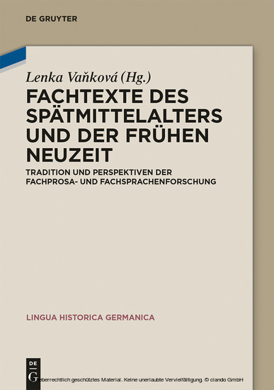 Fachtexte des Spätmittelalters und der Frühen Neuzeit main product photo