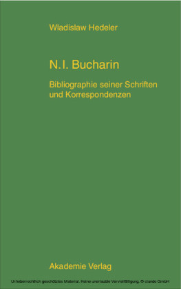 Nikolaj Ivanovic Bucharin