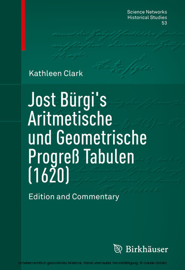 Jost Bürgi's Aritmetische und Geometrische Progreß Tabulen (1620) main product photo