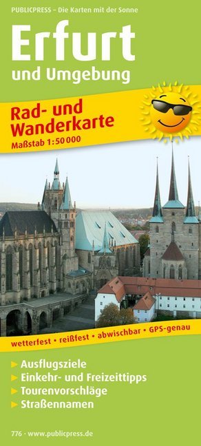 PublicPress Rad- und Wanderkarte Erfurt und Umgebung main product photo