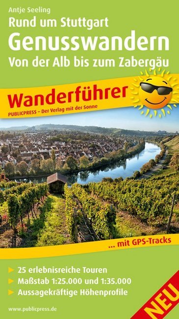 PublicPress Wanderführer Rund um Stuttgart Genusswandern - Von der Alb bis zum Zabergäu main product photo