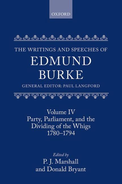 The Writings and Speeches of Edmund Burke main product photo